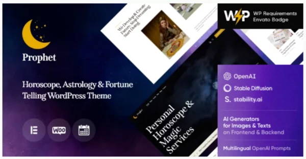 Prophet - Horoscope,Astrology & Fortune Telling WordPress Theme