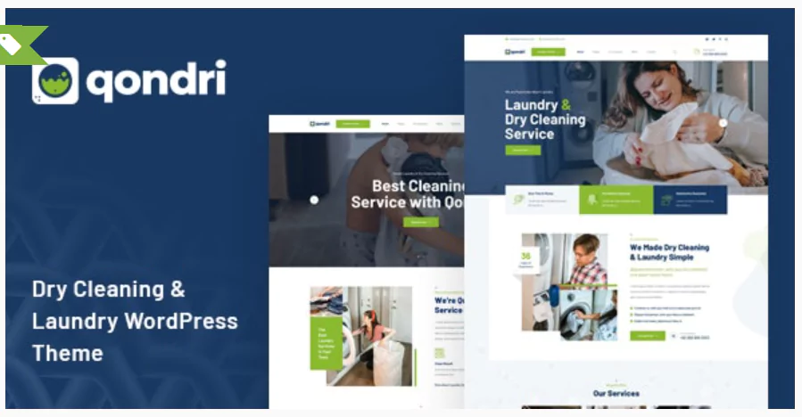 Qondri - Dry Cleaning & Laundry Services WordPress Theme