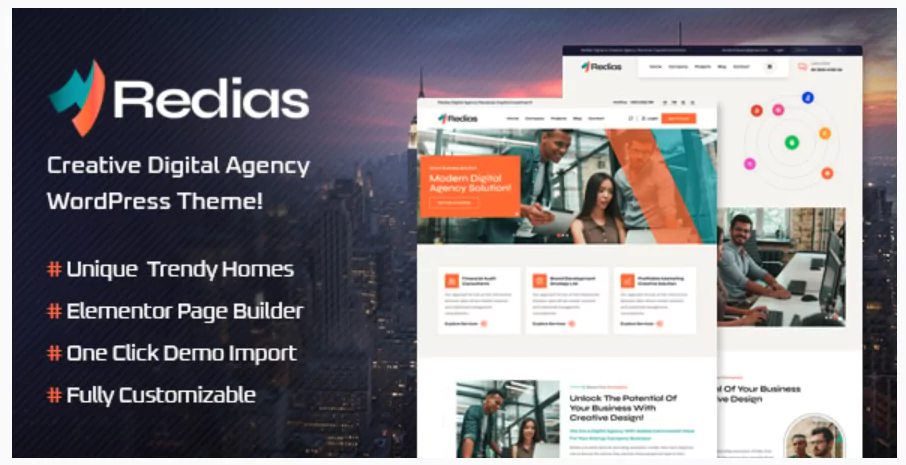 Redias - Business Consulting WordPress Theme