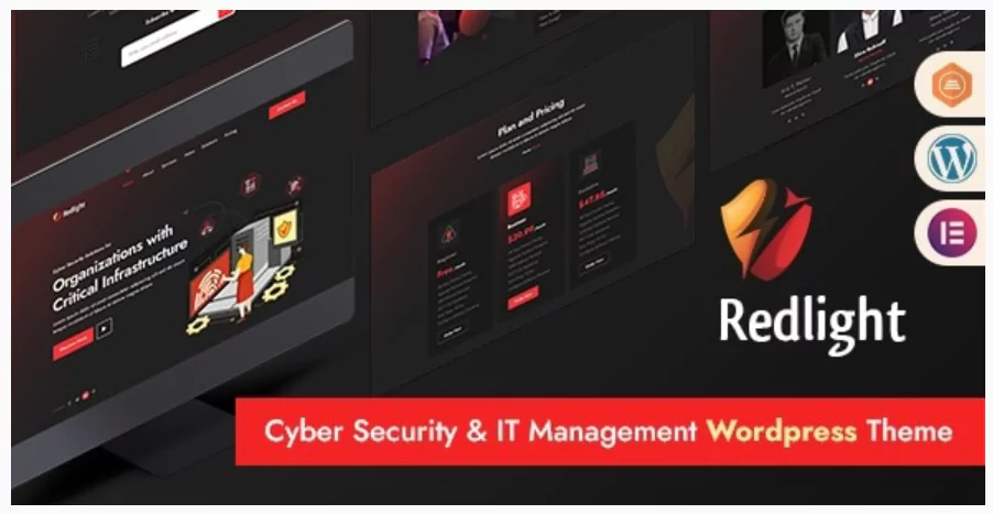 Redlight Cyber Security & IT Management WordPress Theme