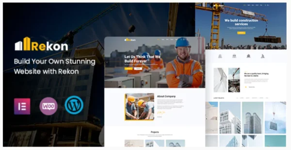 Rekon - Construction WordPress Theme