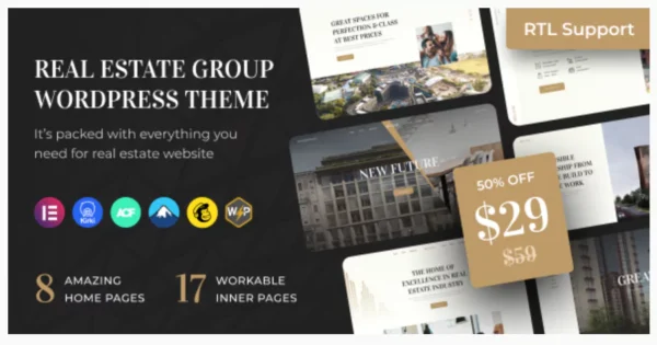Reland - Real Estate Group WordPress Theme + RTL