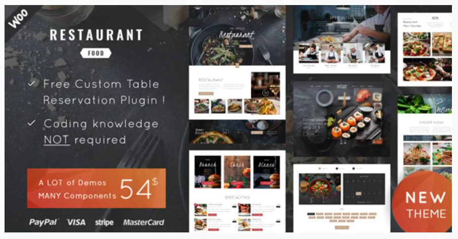 Restaurant Food - WordPress Theme