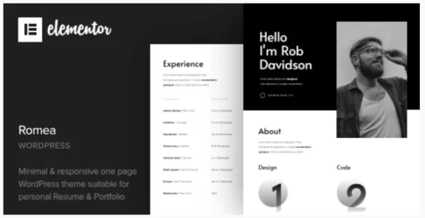 Romea - Personal Portfolio WordPress Theme