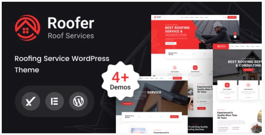 Roofer - Roofing Services WordPress Theme + RTL