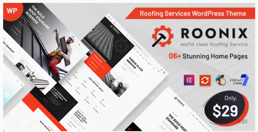 Roonix - Roofing Services WordPress Theme