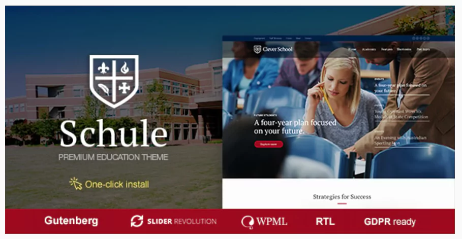 Schule - School & Education WordPress Theme with LMS