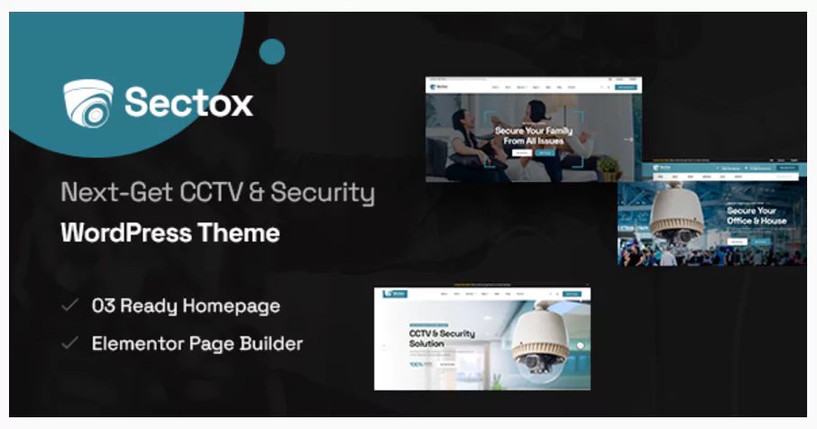 Sectox - CCTV & Security WordPress Theme