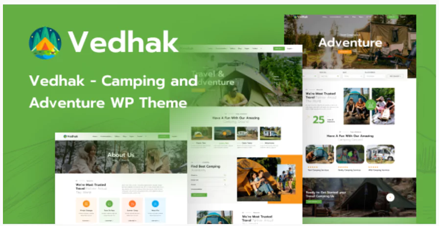 Vedhak - Camping and Adventure WordPress Theme