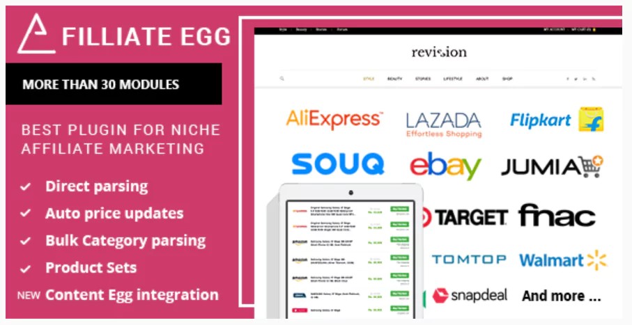 Affiliate Egg - Niche Affiliate Marketing WordPress Plugin