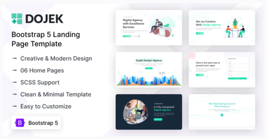 Dojek - Landing Page Template