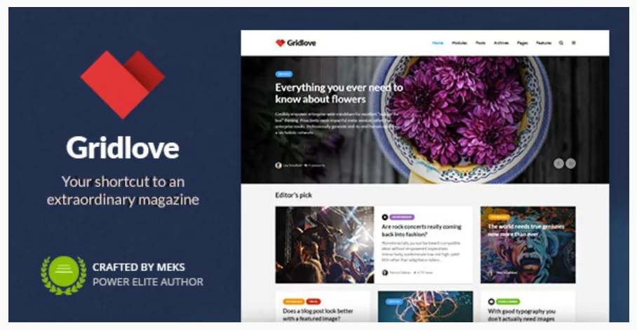 Gridlove - News Portal & Magazine WordPress Theme
