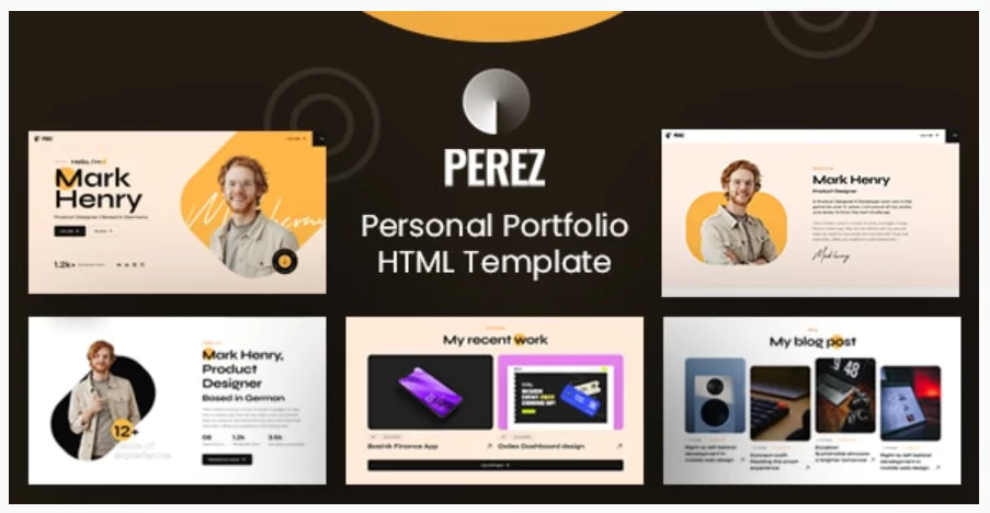 Perez - Personal Portfolio Template