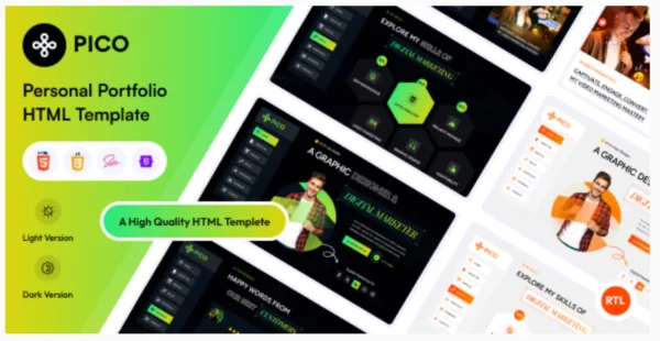 Pico - Personal Portfolio HTML Template