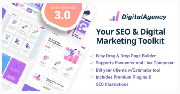 SEOWP Digital Marketing Agency and SEO WordPress Theme