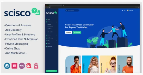 Scisco - Questions and Answers WordPress Theme