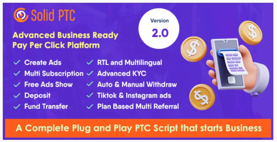 Solid PTC - Advanced Pay Per Click Platform