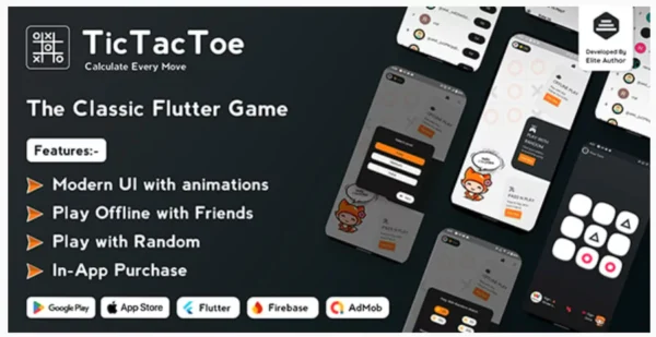 Tic Tac Toe - The Classic Flutter Tic Tac Toe Game