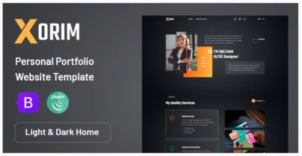 Xorim - Personal Portfolio HTML Template