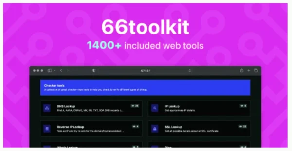 66toolkit - Ultimate Web Tools System (SAAS)