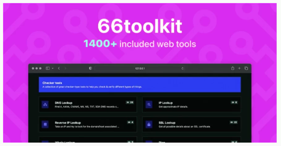 66toolkit - Ultimate Web Tools System (SAAS)
