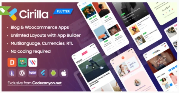 Cirilla - Multipurpose Flutter App For Wordpress & Woocommerce