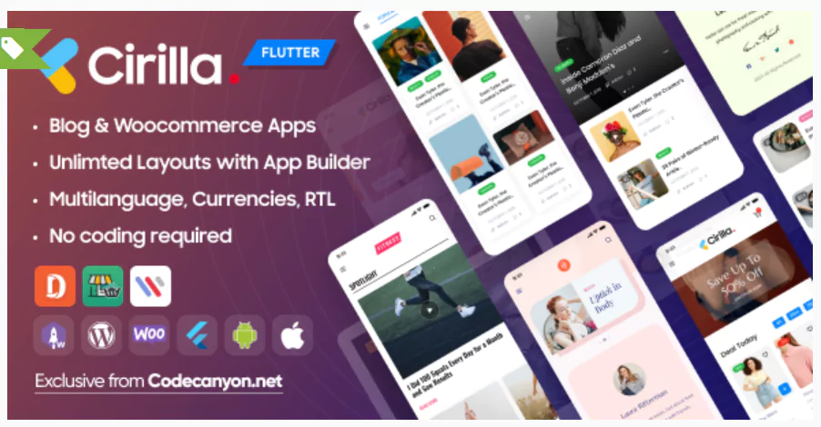 Cirilla - Multipurpose Flutter App For Wordpress & Woocommerce