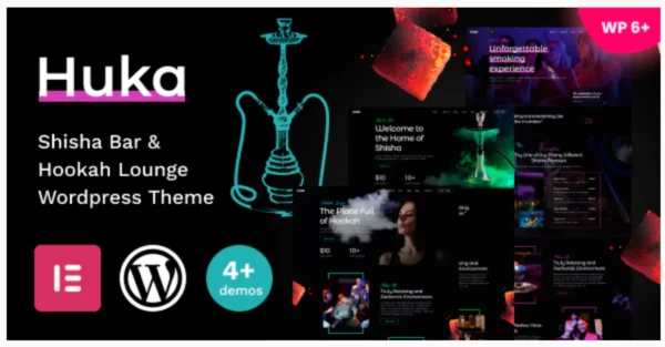 Huka - Shisha Bar & Hookah Lounge WordPress Theme