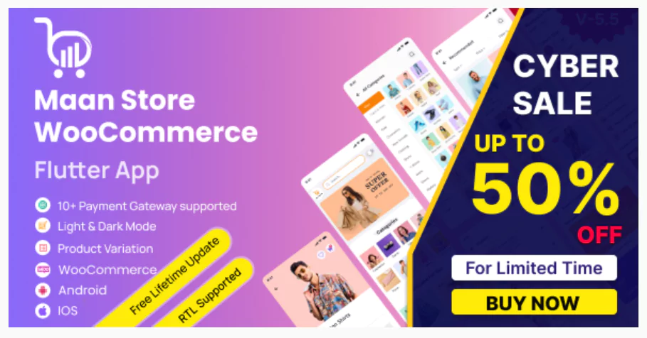 MaanStore - Flutter eCommerce Full App ( Android & iOS )