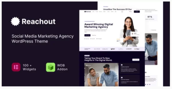 Reachout - Social Media Marketing Agency WordPress Theme