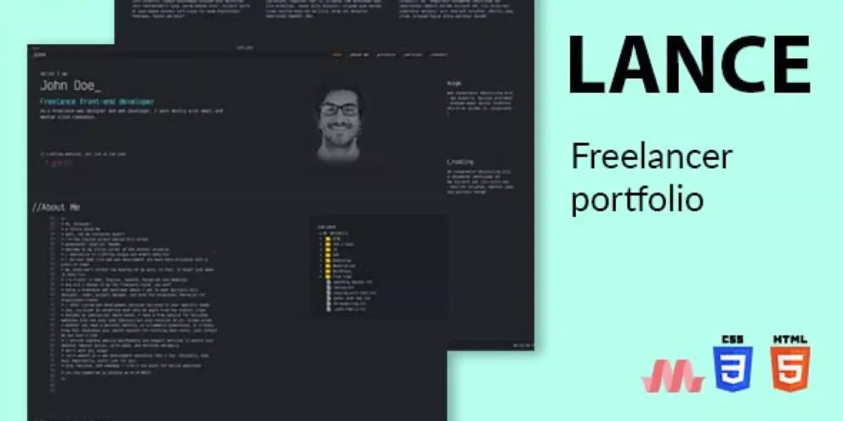 Lance - Freelancer portfolio template