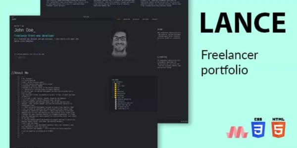 Lance - Freelancer portfolio template