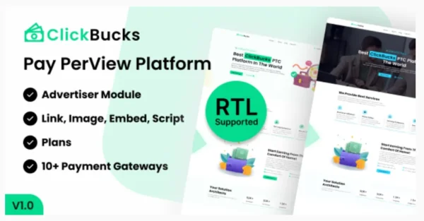 ClickBucks - Pay Per View Platform
