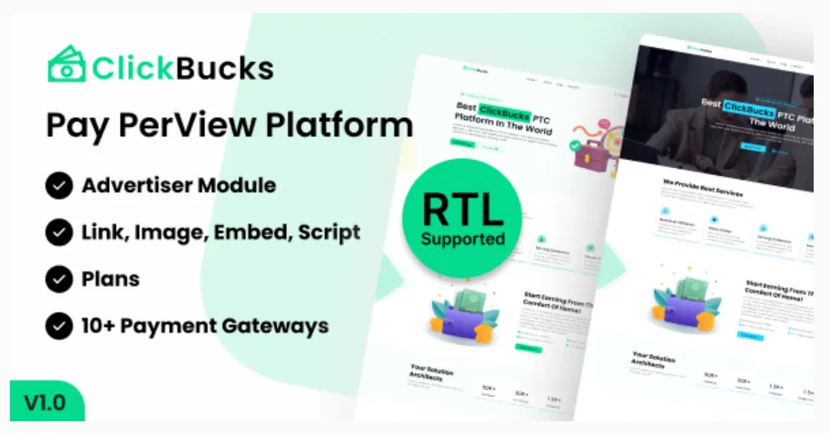 ClickBucks - Pay Per View Platform