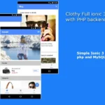 Clothy Ionic 3 Ecommerce App With PHP backend