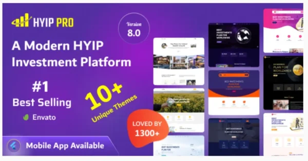 HYIP PRO - A Modern HYIP Investment Platform