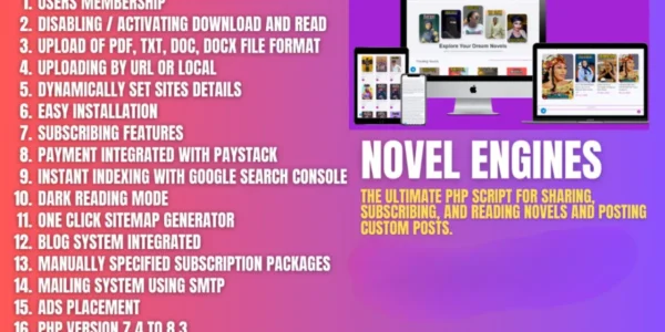 Novel Engine Multi-Purpose PHP novel scripts