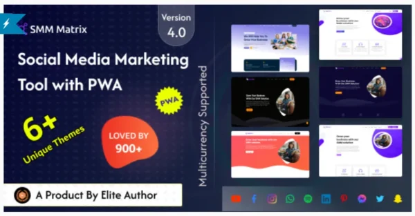 SMM Matrix - Social Media Marketing Panel with PWA