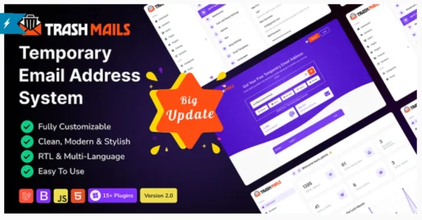 Trash Mails - Temporary Email Address System
