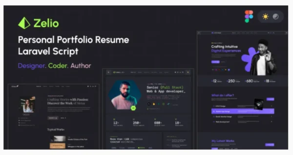 Zelio - Personal Portfolio Resume Laravel Script
