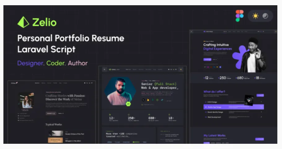 Zelio - Personal Portfolio Resume Laravel Script