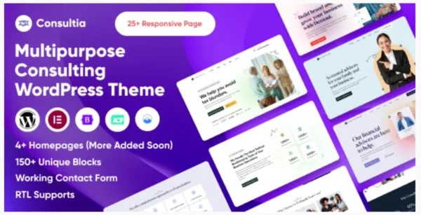 Consultia - Multipurpose Consulting WordPress Theme