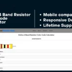 Online 4 Band Resistor Color Code Calculator