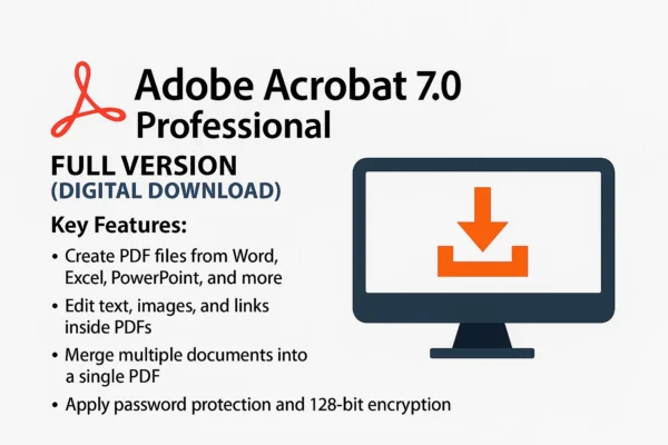 Adobe Acrobat 7.0 Professional – Full Version With Original Serial Key And Free Installation