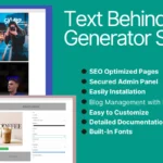 Text Behind Image Generator