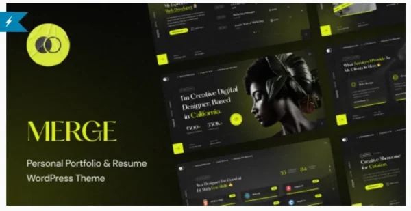 Merge - Personal Portfolio & Resume WordPress Theme