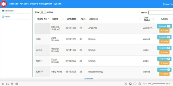 Imaster Patient Records Management System