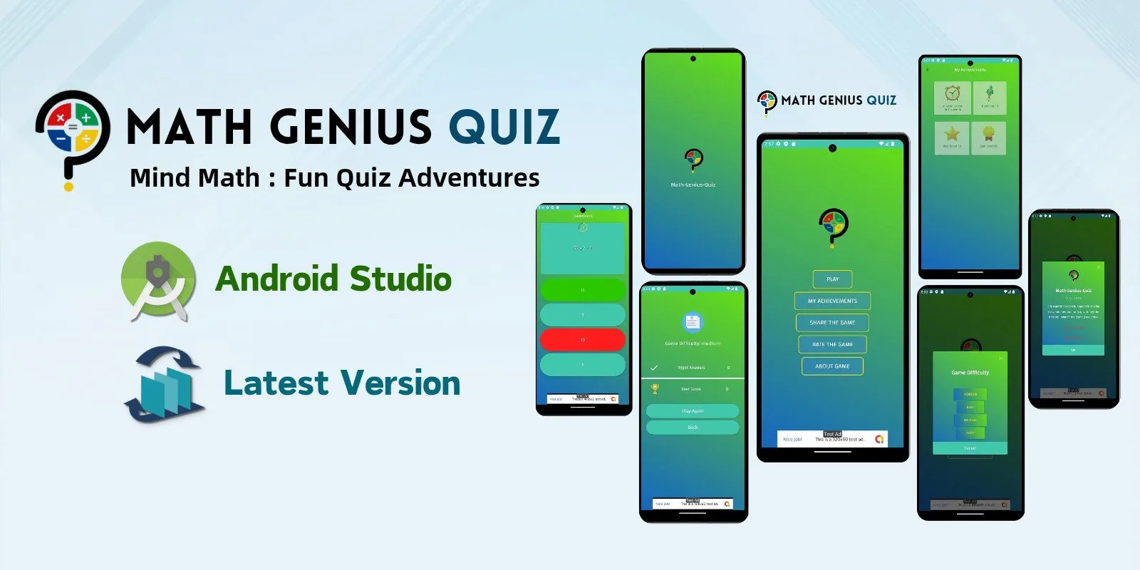 Math Genius Quiz Game App