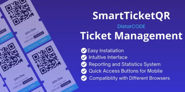 SmartTicketQR - QR Ticket Generator for Efficient