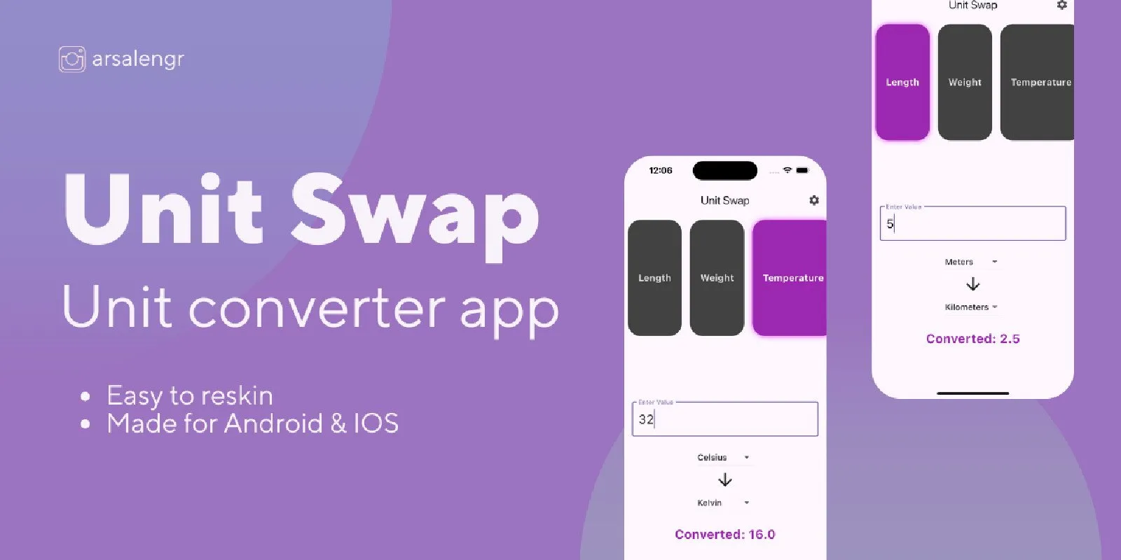 Unit Swap - Flutter Unit Converter App